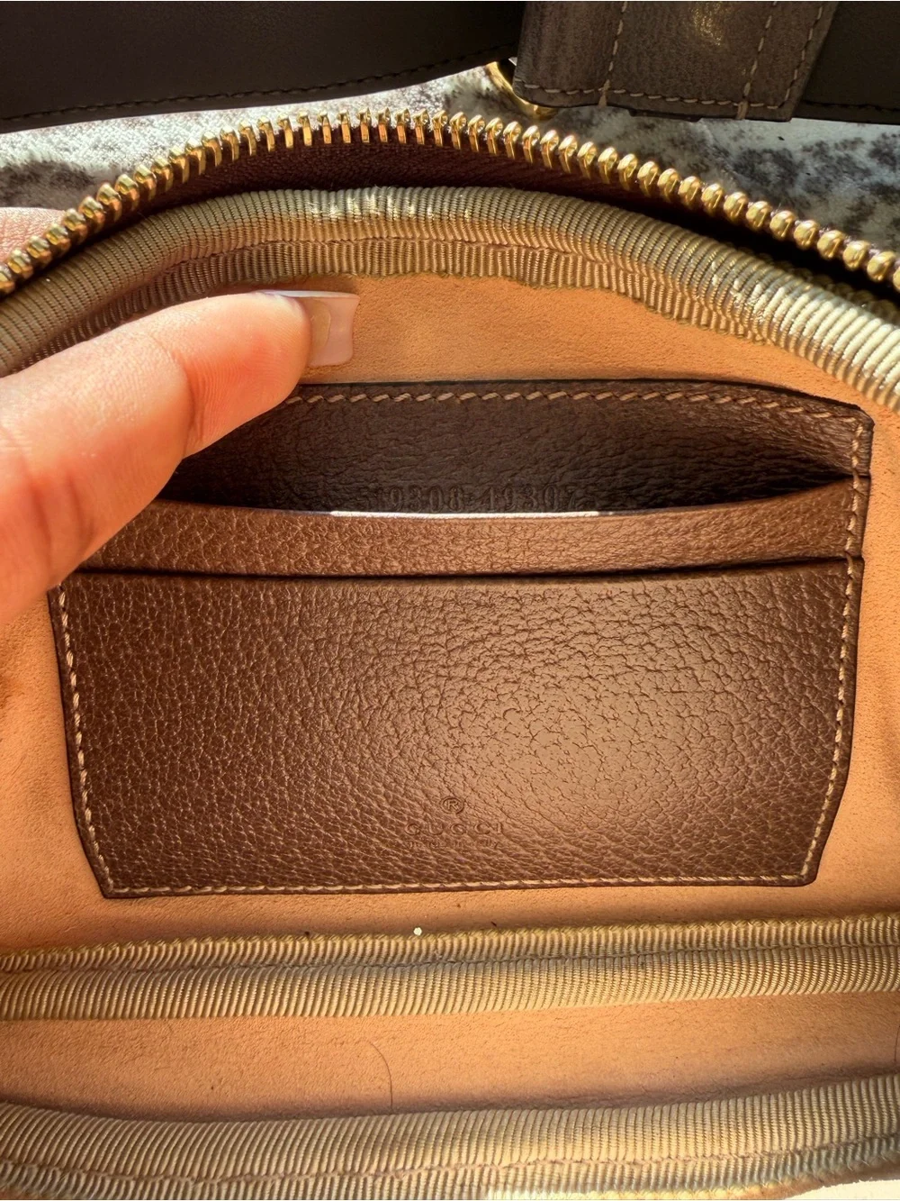Gucci Brown Leather Logo Belt
